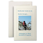 Pack of 40 Ivory Embossed Border Invitation Cards