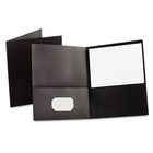 Black pocket portfolio