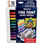 Marker-Crayola Permanent, Doodle Fine Point 12/Pk
