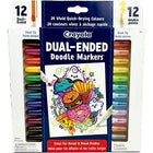 Marker-Crayola Permanent, Doodle Dual Ended 12/Pk