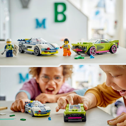 Lego 60415 La poursuite entre la voiture de police et la voiture puissante