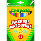 Crayola® Fine Point Markers, Classic Colors, 12/Pack