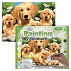 PAINTED. NUMBER GOLDEN RETRIEVER