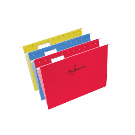 Dossiers suspendus Format lettre couleurs variées, bte 25