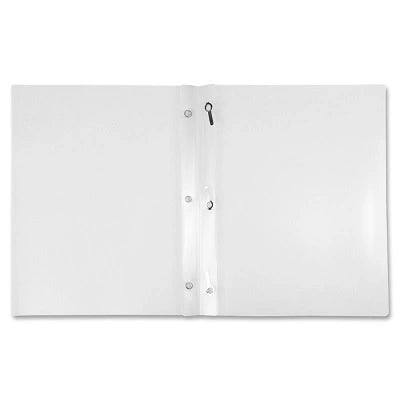 5 Pack Poly Report Covers with Fasteners, Clear 