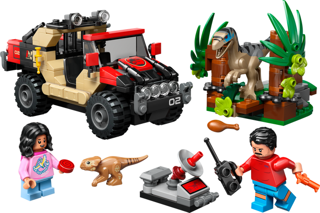 Lego Jurassic 76972 L’évasion hors route du Raptor