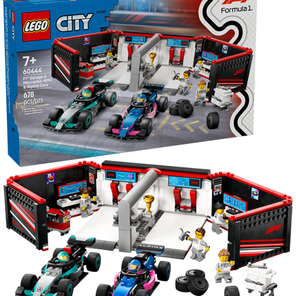 LEGO® City F1® Garage with Mercedes-AMG and Alpine Cars, Car Playset 60444