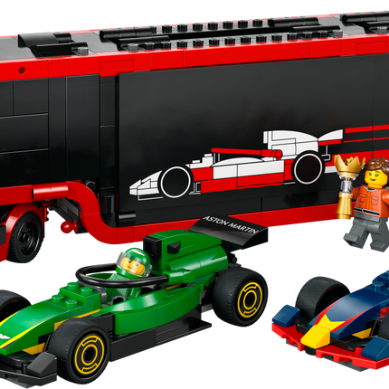 LEGO® City F1® Truck with RB20 and AMR24 F1® Cars, Race Transporter Set