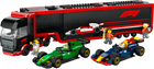 LEGO® City F1® Truck with RB20 and AMR24 F1® Cars, Race Transporter Set