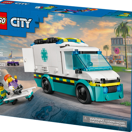 LEGO® City L’ambulance d’urgence, ensemble de construction de camion 60451
