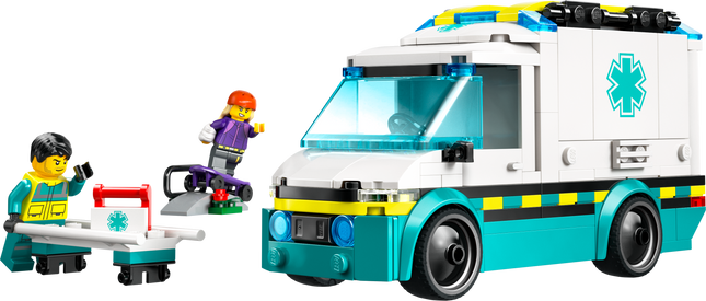 LEGO® City L’ambulance d’urgence, ensemble de construction de camion 60451