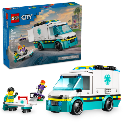 LEGO® City L’ambulance d’urgence, ensemble de construction de camion 60451