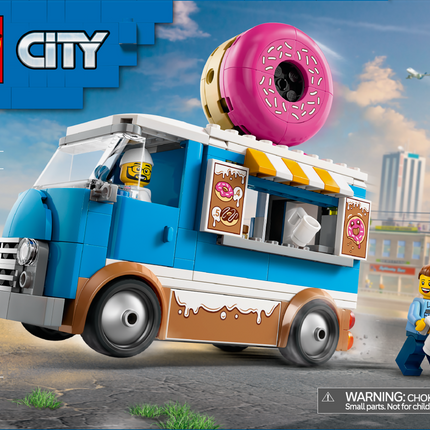 LEGO® City Le camion à beignes, ensemble de jeu de véhicule pour enfants de 5 ans et plus 60452