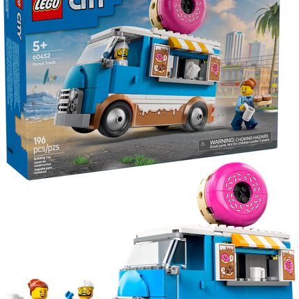 LEGO® City Le camion à beignes, ensemble de jeu de véhicule pour enfants de 5 ans et plus 60452