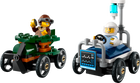 LEGO® City Ensemble de course L’avion contre la voiture-lit d’hôpital, jouet de caisses à savon 60459