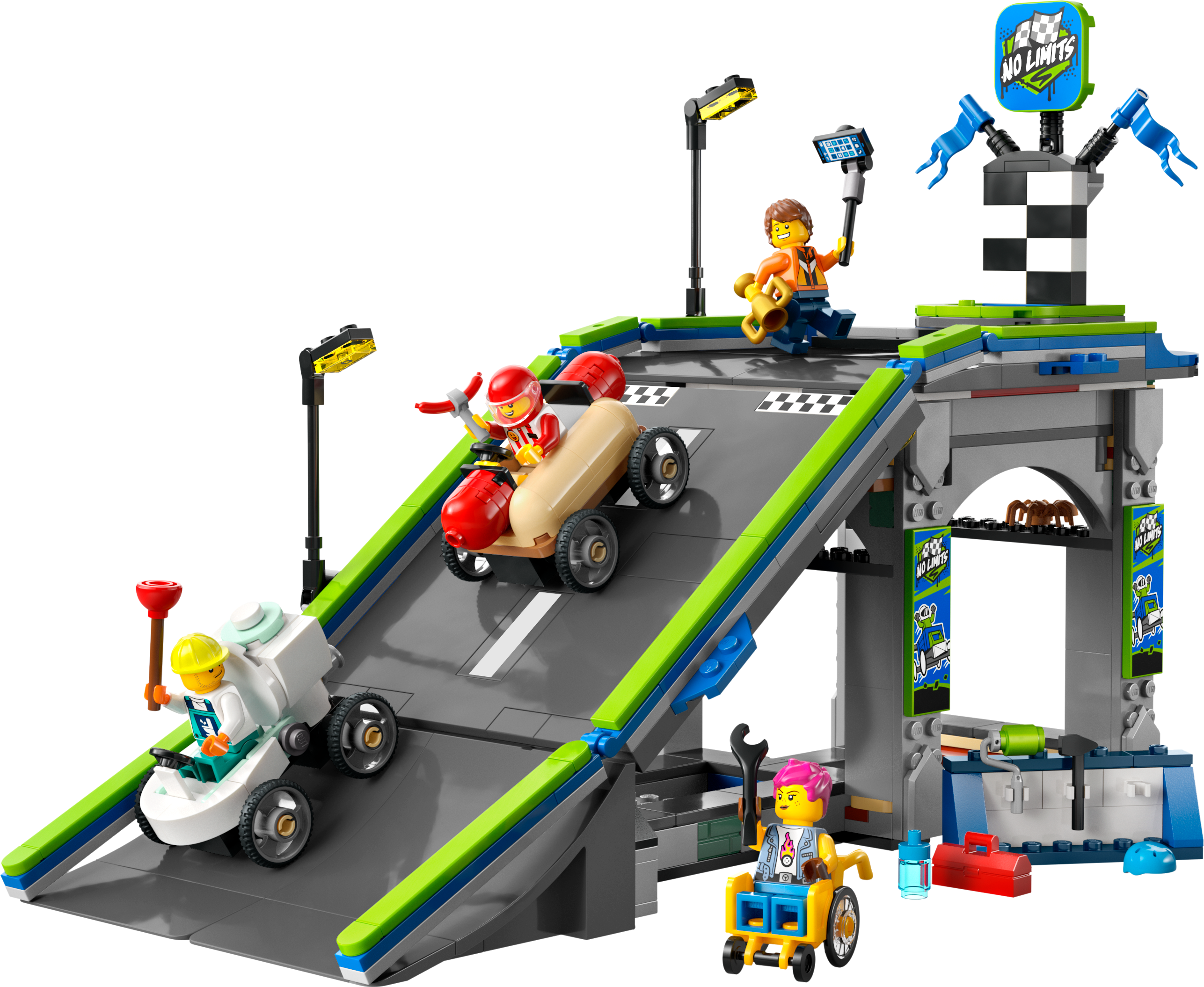 LEGO® City Limitless: Racing Car Acceleration Ramp, Soapbox Set