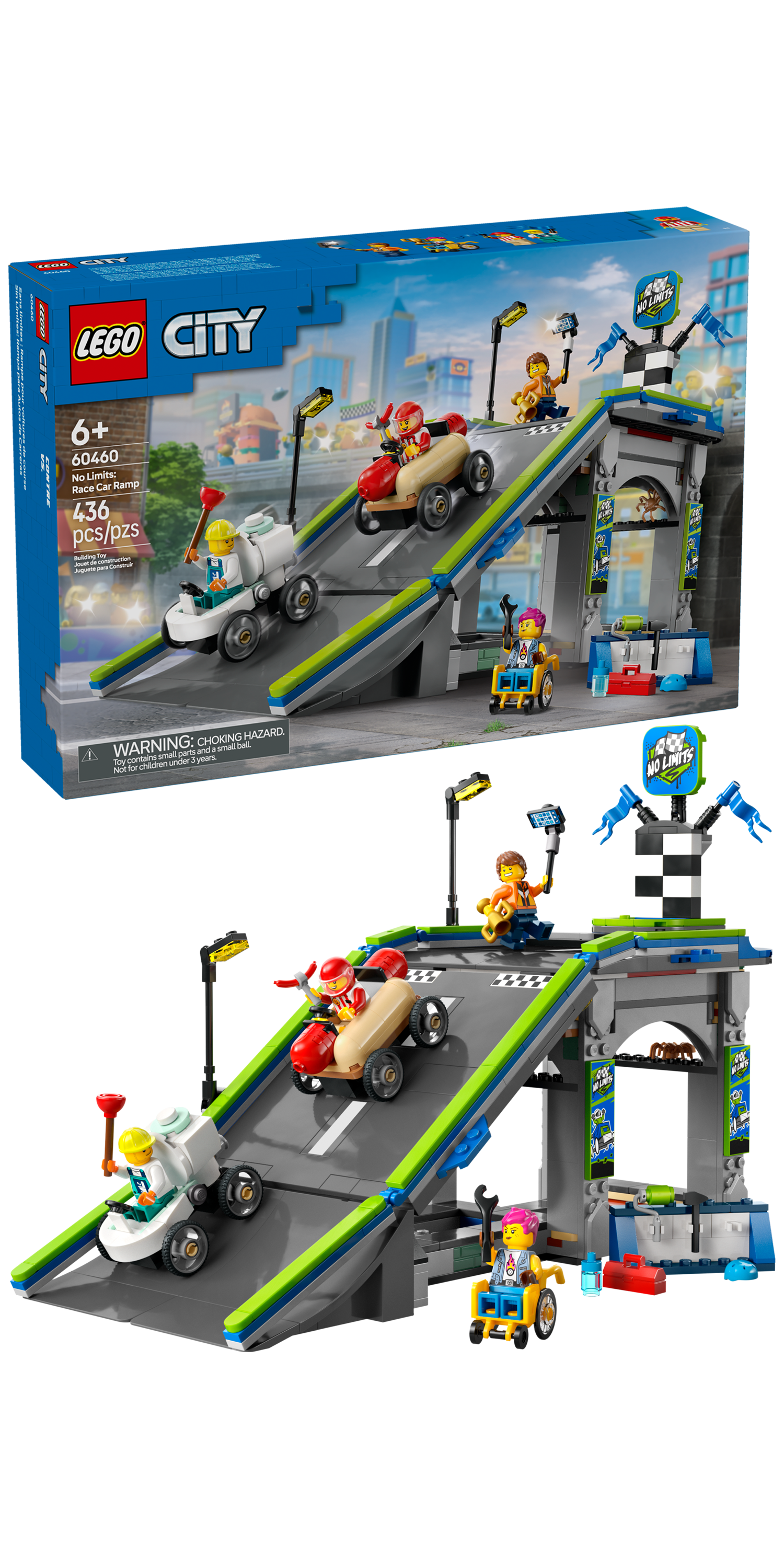 LEGO® City Limitless: Racing Car Acceleration Ramp, Soapbox Set