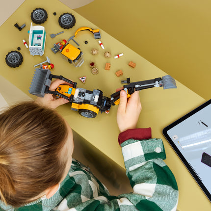 LEGO® City Yellow Backhoe Loader, Construction Toy 60480