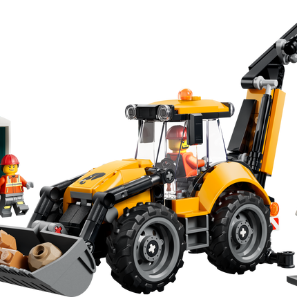 LEGO® City Yellow Backhoe Loader, Construction Toy 60480