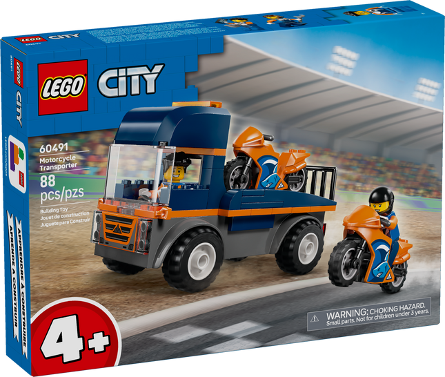 Lego City 60491 Motorcycle Transport