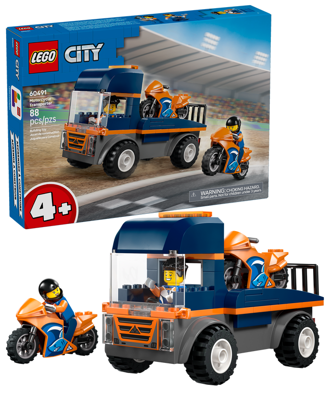 Lego City 60491 Motorcycle Transport