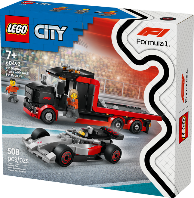 Lego City 60493 Le camion d’exposition de F1® avec voiture de course de F1® Audi