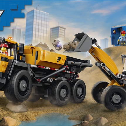 LEGO® City Dump Truck and Front-End Loader, Construction Toy 60494