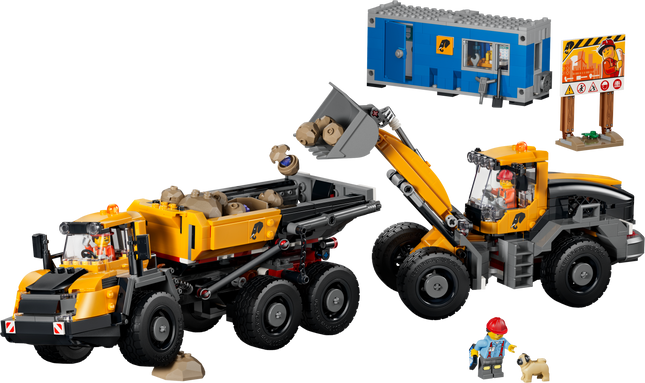 LEGO® City Le camion-benne et la chargeuse frontale, Jouet de Construction 60494