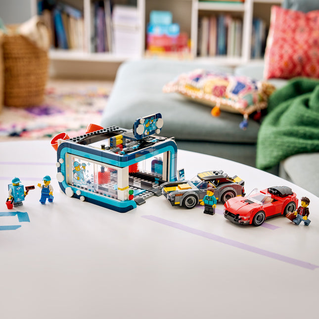 LEGO® City La station de lavage automobile, Ensemble de construction 60497
