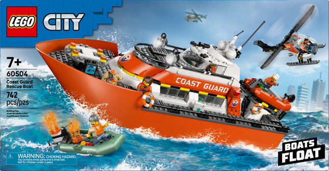 Lego City 60504 Coast Guard Rescue Boat and Helicopter