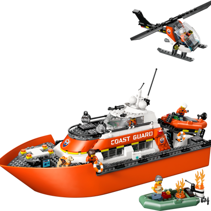 Lego City 60504 Coast Guard Rescue Boat and Helicopter