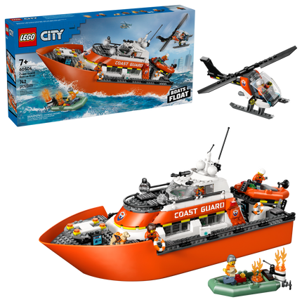 Lego City 60504 Coast Guard Rescue Boat and Helicopter