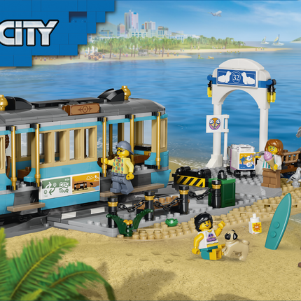 LEGO® City Seaside Tram, Train Toys 60506