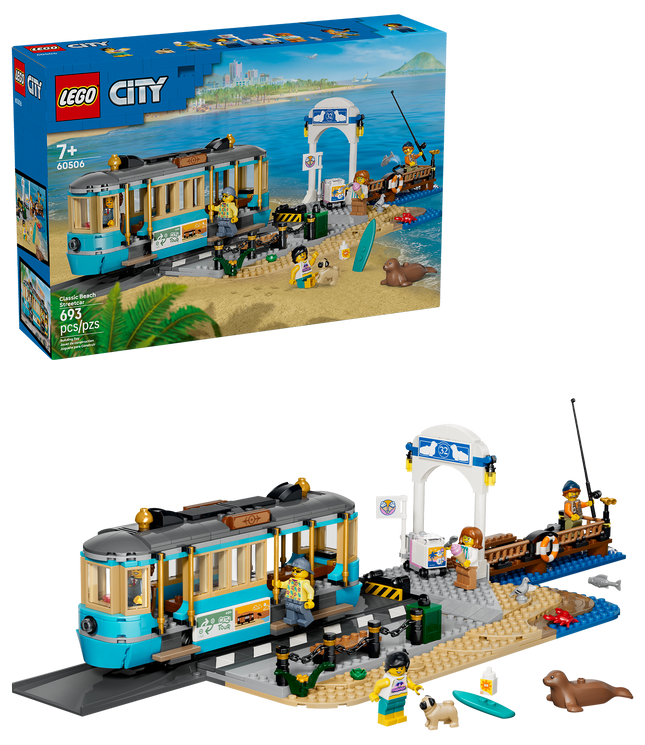 LEGO® City Le tramway de bord de mer, Jouets de train 60506