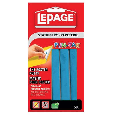 Blue fun-tak sticker