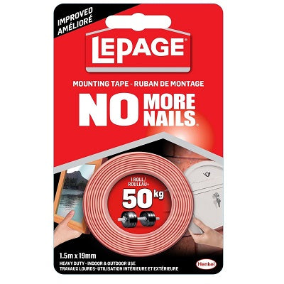 No more nails mounting tape
