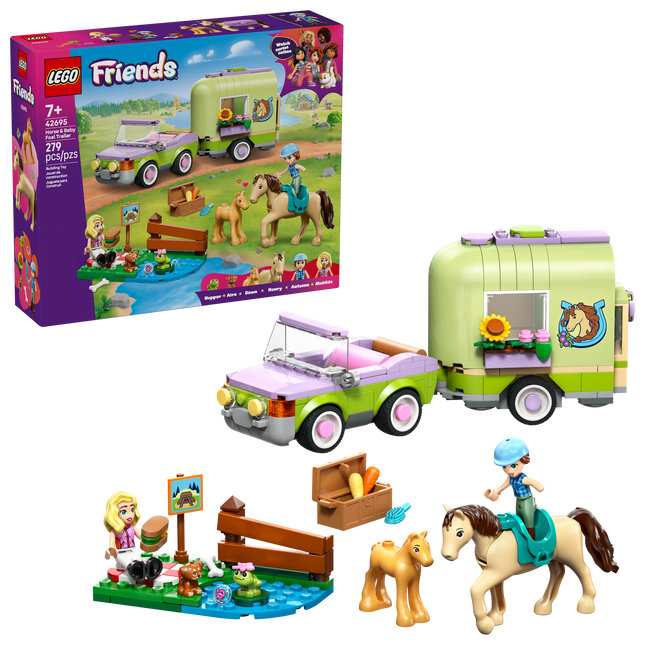 Lego Friends 42695 La remorque pour le cheval et le poulain