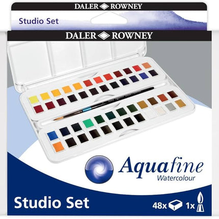 Daler Rowney Aquafine 48-Color Watercolor Palette