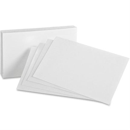 Plain white index cards 5 x 3"