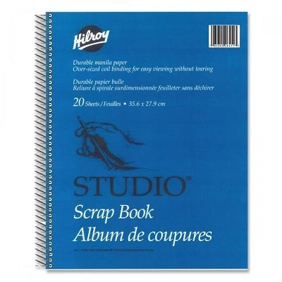 Album De Découpures Studio De Hilroy, 14 X 11 Po 20 Feuilles