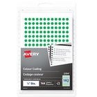 Pack 768 eti avery 2394 green 1/4'' round
