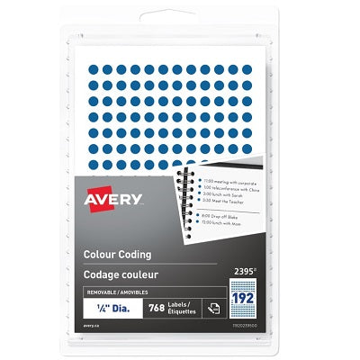 Pkg 768 /blue label 1/4in round
