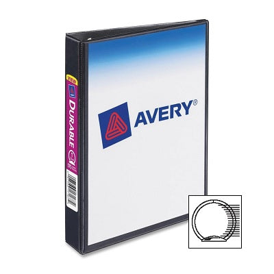 Reliures De Présentation De Avery, Capacité De 1 Po, 8-1/2 X 5-1/2 Po, Noir