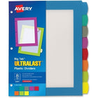 Avery Big Tab Ultralast Plastic Dividers for Laser or Inkjet Printers, 8 Tabs