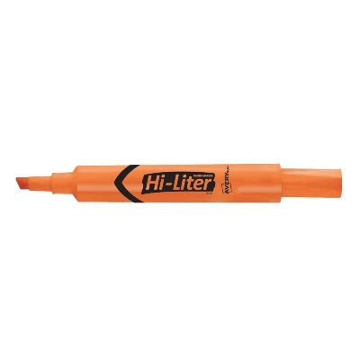 Surligneur Hi-Liter D'Avery, Pointe Biseautée, Orange Fluorescent