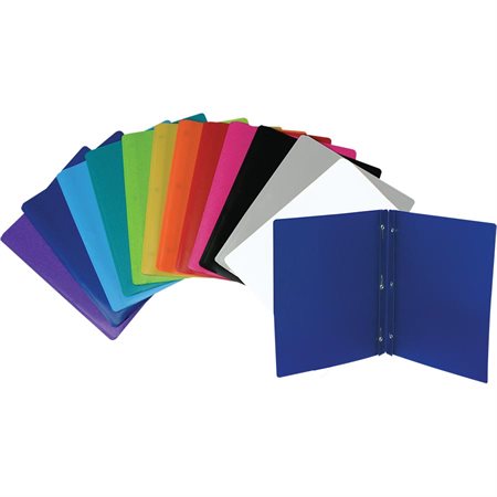Presentation cover, poly, 3-prong, letter size, assorted colors