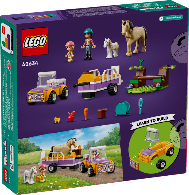 Lego Friends 42634 La remorque du cheval et du poney