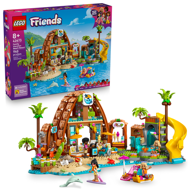 Lego Friends 42673 Les vacances en famille au bord de la mer