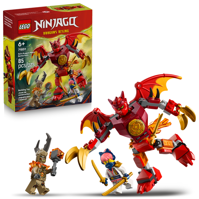 Lego Ninjago 71851 Ensemble de combat : le robot dragon de Kai