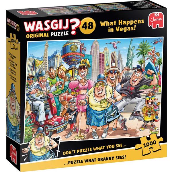 C-T 1000 pcs, Wasgij Original 48, What happens in Vegas!
